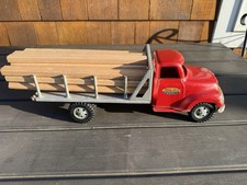 Vintage Tonka Original 1954 Lumber Truck w/interchangeable Bed. Good Condition picture