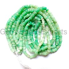 4.00-4.50 MM, Natural Shaded Chrysoprase Beads, Smooth & Plain Tyre Cut Gemstone picture