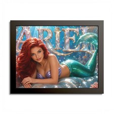 Pinewood Framed Art Ariel Fantasy Princess Wall Print Collector Decor picture