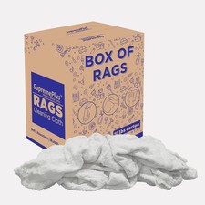 White Terry Towels, Absorbent Cotton Shop Rags - 50 LB. Box - Bulk Wiping Towels picture