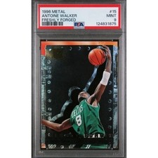 1996 Skybox Metal Freshly Forged Antoine Walker #15 PSA 9 Mint Celtics Rookie RC picture