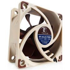 Noctua NF-A6x25 PWM Premium Quiet 4-Pin 60x25mm 19.3 dB 12V Fan (Brown) picture