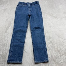 Madewell The Perfect Vintage Jean Women 27 Blue High Rise Straight Leg Mom Denim picture