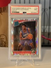 2018-19 Panini Donruss Optic Shai Gilgeous-Alexander Shock  RC #162 PSA 9 picture