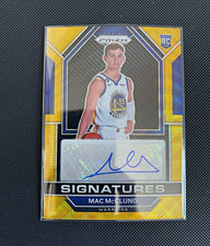 Panini 2022-23 Prizm Mac McClung Rookie Signatures #RSI-MAC RC Gold Wave /10 picture