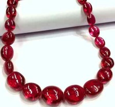 AAAA++QUALITY Extremely Beautiful Ruby Oval Beads Large Size Smooth Oval Beads. picture