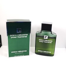 Huge Vintage 80s Paco Rabanne Pour Homme EDT 1000ml / 33.8  Store Display 75% picture