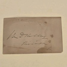 William D Kelley Signed 1800s Politician Autograph Friend Of Abraham Lincoln picture