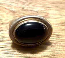 Vintage TIFFANY & CO Paloma PIcasso Sterling Silver Onyx Dome Ring  Sz 8.5 picture