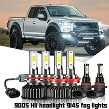 For Ford F 150 2015-2020 6x LED Headlight Hi/Lo + Fog Light Bulbs Combo Kit picture