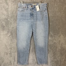 NWT Madewell Perfect Vintage Blue Jean Women Light Wash Size 29 Straight Leg picture