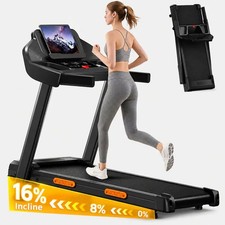 ROBORE SF20 Folding Treadmill 16%Incline,7.5MPH,Quiet Motor,Heart Rate,400LBS picture