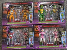 FNAF Endo Series Wave 3 Glamrock Complete Set Freddy, Roxy, Chica & Gator NEW picture