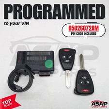 2008-2012 Jeep Liberty Wrangler Immobilizer 05026072AR Programmed Plug & Play picture