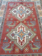 Antique Blue Dragons Rug Handmade Natural Decor Rug Rare Traditional Area Rug picture