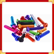 M5 Button Head Socket Cap Screw Allen Bolt Hex Drive Aluminum Alloy L=6mm-30mm picture
