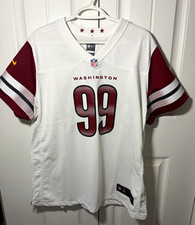 Nike Washington Commanders Chase Young #99 Jersey Women’s XXL White Burgundy picture