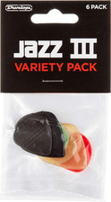Jim Dunlop Jazz III Pick Variety Pack - 6 Pack Premium Guitar Picks picture