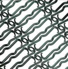 96pc PEGBOARD PEG LOCKS BLACK. Clips retain hook in place. 1/4 & 1/8 garage org picture