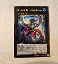 Konami Yu-Gi-Oh TCG Number 32: Shark Drake PGLD-EN044 1st Ed Gold Rare Foil picture