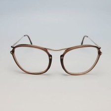 TOD'S brown gold eyeglasses oversized cut out 2-1.5 ITALY TO138 52-17 140 N22 picture