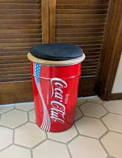 Vintage Coca Cola Seat and storage bin 19