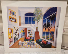 “INTERIOR WITH THREE MATISSE” VINTAGE 1999 FANCH (FRANCOIS LEDAN) SERIOLITHO picture