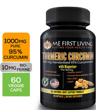 Me First Living Standardized Turmeric 1000 mg 95% Curcuminoids, 10 mg Bioperine picture