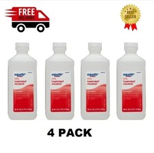 (4 Pack ) Antiseptic 91% Isopropyl Rubbing Alcohol Antibacterial 16 Oz picture