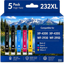 5 PK 232XL Ink Replacement for Epson XP-4205  XP-4200 WF-2950 Printers picture