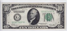 1928B $10 Federal Reserve Note Chicago IL FR#2002-G G23073097A picture