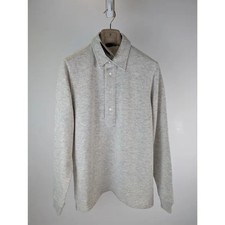 Tom Ford Cut And Sewn Long Sleeve Knitted Polo Shirt in Grey BNWT 44 US / 54 IT picture