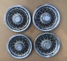 VTG Set of (4) 1978-1980 CHEVROLET Wirespoke HUBCAPS Malibu Camaro Monte Carlo picture