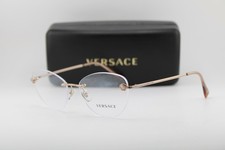 NEW VERSACE MOD. 1248-B 1052 GOLD BROWN AUTHENTIC EYEGLASSES 54-16 picture