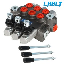 LABLT 3 Spool P40 Hydraulic Directional Control Valve Manual Operate 13GPM picture