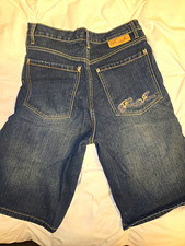Paco Jeans Men's Blue Cotton Denim Shorts Medium Wash 5-Pocket Embroidered picture