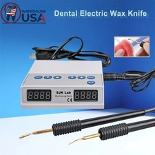 Ultra-thin Double Pen Dental Electric Wax Knife Lab Waxer Carving +6 Copper Tips picture