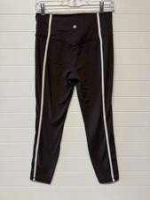 New Athleta Ultra High Rise Elation 7/8 Tight Women's Medium Charcoal And Cream picture