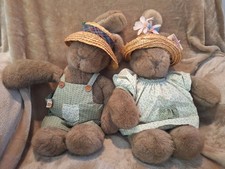 NEW Vintage 1985 Gund Bunny Tales Plush Lot of 2 with tags Vintage Classic  picture