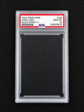 John Cena Custom Novelty PSA-Style Slab Black Prizm 1/1 Label EMPTY No Card picture