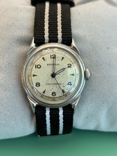 Vtg Benrus 1950’s Shock-Absorber Military Military Style Manual Wind *Serviced* picture