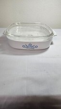 Vtg Corning Ware Blue Cornflower A-10-B with lid hologram stamp picture