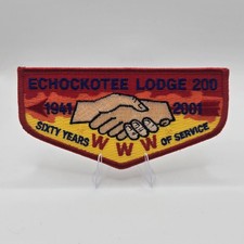 Echockotee Lodge 200 OA Flap North Florida Council 60 Years Of Service - OA028 picture
