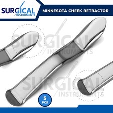 5 Pcs Minnesota Cheek Retractor Set Dental Mouth Opener Surgical German Grade picture