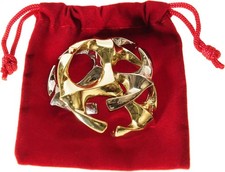 Rotor Hanayama Puzzle Level 6 Difficulty Red Velveteen Pouch LIQUIDATION SALE picture