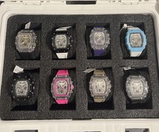 New8 Invicta x Activa Watch Bundle Lot. All 8 In a new Invicta 8 Slot Case. picture