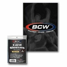 Sealed Case 10000 BCW THICK Card Soft Penny Sleeves - 100 Packs of 100  picture