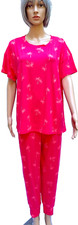 Joyspun Women’s Soft Pajamas Short Sleeve Long Bottoms 5 Variations Plus, Reg Sz picture