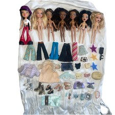 Vintage Lil’ Bratz Doll Lot of 6 MGA 4” Mini Dolls Clothes Shoes Accessories Y2K picture