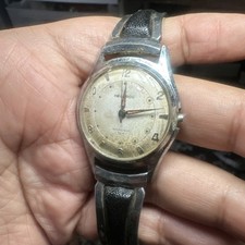 Vintage HELBROS INVINCIBLE gold mens Manual Wind 33mm Mens Watch - For Repair picture